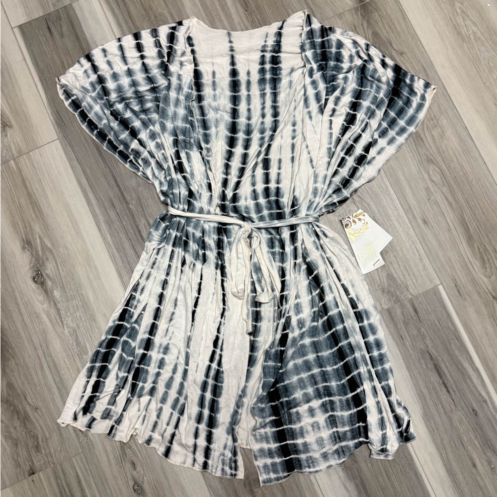 Tie-Dye Kimono swim top